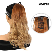 Load image into Gallery viewer, Natural Synthetic Long Wavy Curly Ponytail Wig for Women Ribbon Drawstring Tied Hair Tail Hair Extension Fake Hairpiece
