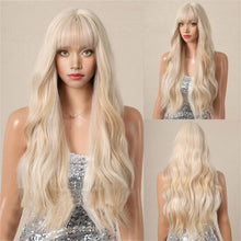 Load image into Gallery viewer, Jin Barbie Wind Big Wave Long Curled Hair Fluffy Face Repair Wig Full False Hair Cover High Temperature Natural Fake Hair
