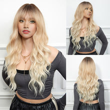 Load image into Gallery viewer, Jin Barbie Wind Big Wave Long Curled Hair Fluffy Face Repair Wig Full False Hair Cover High Temperature Natural Fake Hair
