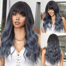 Load image into Gallery viewer, Jin Barbie Wind Big Wave Long Curled Hair Fluffy Face Repair Wig Full False Hair Cover High Temperature Natural Fake Hair

