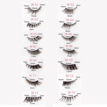 Load image into Gallery viewer, 5 Pairs Natural Exaggerated Curled Cat Eye Eyelashes Fox Eye Tail Elongated Eyelashes 3D False Eyelash Extension
