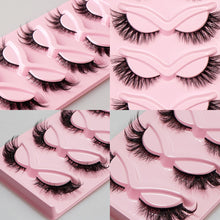 Load image into Gallery viewer, 5 Pairs Natural Exaggerated Curled Cat Eye Eyelashes Fox Eye Tail Elongated Eyelashes 3D False Eyelash Extension
