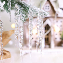 Load image into Gallery viewer, 12/24/36pcs Crystal Clear Christmas Tree Ornaments Acrylic Icicle Pendants For Holiday &amp; Winter Party Home Decorations New Year Gift
