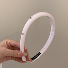 Load image into Gallery viewer, Simple Bowknot Hair Band Versatile Temperamental Hair Hoop Headband Solid Color Headwear Hair Accessories for Women

