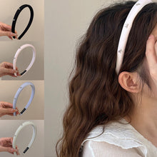 Load image into Gallery viewer, Simple Bowknot Hair Band Versatile Temperamental Hair Hoop Headband Solid Color Headwear Hair Accessories for Women
