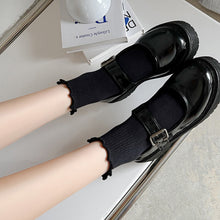 Load image into Gallery viewer, Cute Cuffed Ankle Socks Soft Comfortable Highly Elastic Cotton Socks Skin-friendly Breathable Solid Color Socks for Women
