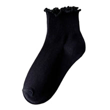 Load image into Gallery viewer, Cute Cuffed Ankle Socks Soft Comfortable Highly Elastic Cotton Socks Skin-friendly Breathable Solid Color Socks for Women
