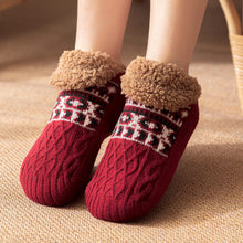 Load image into Gallery viewer, Thick Plush Autumn Winter Floor Socks Indoor Anti-slip Warm Slippers Socks Soft Comfortable Cold Resistant Floor Socks
