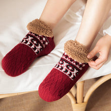 Load image into Gallery viewer, Thick Plush Autumn Winter Floor Socks Indoor Anti-slip Warm Slippers Socks Soft Comfortable Cold Resistant Floor Socks
