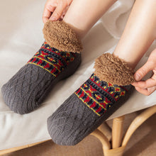 Load image into Gallery viewer, Thick Plush Autumn Winter Floor Socks Indoor Anti-slip Warm Slippers Socks Soft Comfortable Cold Resistant Floor Socks
