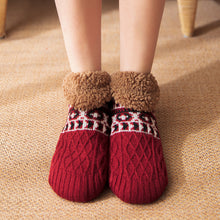 Load image into Gallery viewer, Thick Plush Autumn Winter Floor Socks Indoor Anti-slip Warm Slippers Socks Soft Comfortable Cold Resistant Floor Socks
