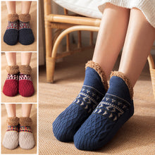 Load image into Gallery viewer, Thick Plush Autumn Winter Floor Socks Indoor Anti-slip Warm Slippers Socks Soft Comfortable Cold Resistant Floor Socks
