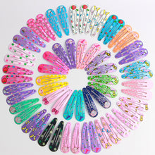 Load image into Gallery viewer, 40pcs/set Colorful Printed Children Hair Clip Lovely Bangs Hairpin BB Clip Versatile Fashionable Headwear Hair Accessories
