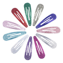 Load image into Gallery viewer, 40pcs/set Colorful Shiny Scallion Powder Children Hair Clip Bangs Hairpin BB Clip Simple Fashionable Headwear Hair Accessories
