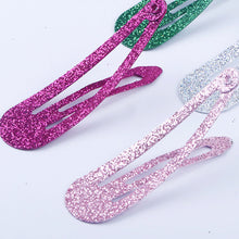 Load image into Gallery viewer, 40pcs/set Colorful Shiny Scallion Powder Children Hair Clip Bangs Hairpin BB Clip Simple Fashionable Headwear Hair Accessories
