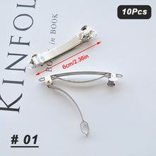 Load image into Gallery viewer, 10pcs/set Spring Clip Multi Sized Durable Handmade Hair Clip DIY Accessories Headwear Material Shrapnel Clip for Women
