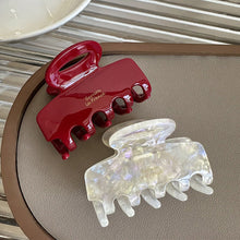 Load image into Gallery viewer, Simple Temperamental Hairpin Hair Claw Clip Solid Color Acrylic Headwear Hair Clip Hair Accessory for Women
