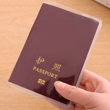 Load image into Gallery viewer, PVC Transparent Passport Protective Cover Waterproof Dustproof Scratch-proof Passport Case Multifunctional Card Holder Case
