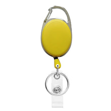 Load image into Gallery viewer, Oval Outdoor Easy-to-pull Buckle Rope Elastic Cable Puller Retractable Keychain Durable Anti Loss Telescopic Buckle Keychain
