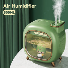 Load image into Gallery viewer, Cute Bedroom 500ml Large Capacity Humidifier USB Rechargeable Battery Air Ultrasonic Humidifying Children Gift
