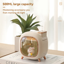 Load image into Gallery viewer, Cute Bedroom 500ml Large Capacity Humidifier USB Rechargeable Battery Air Ultrasonic Humidifying Children Gift
