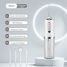 Load image into Gallery viewer, Handheld Portable Tooth Rinser Household Electric Tooth Cleaner Tooth Care Water Floss Oral Cleaning Tooth Cleaner Dental Irrigator
