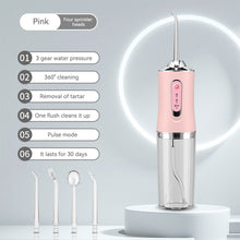 Load image into Gallery viewer, Handheld Portable Tooth Rinser Household Electric Tooth Cleaner Tooth Care Water Floss Oral Cleaning Tooth Cleaner Dental Irrigator
