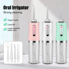 Load image into Gallery viewer, Handheld Portable Tooth Rinser Household Electric Tooth Cleaner Tooth Care Water Floss Oral Cleaning Tooth Cleaner Dental Irrigator
