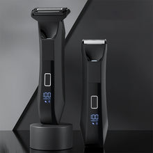 Load image into Gallery viewer, Body Hair Trimmer Shaver for Men Waterproof Dual-Head Stainless Steel Blade Trimmer Rechargeable Wet &amp; Dry Men's Ball Shavers
