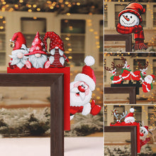 Load image into Gallery viewer, Creative Santa Claus Elk Grinch Christmas Door Hanger Over Door Sign Wood Frame Merry Christmas New Year Decoration
