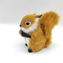 Load image into Gallery viewer, Simulation Mini Squatting Squirrel Model Cute Imitation Squirrel Ornaments Children Birthday Gifts Home Decoration Plush Figures Craft
