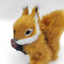 Load image into Gallery viewer, Simulation Mini Squatting Squirrel Model Cute Imitation Squirrel Ornaments Children Birthday Gifts Home Decoration Plush Figures Craft
