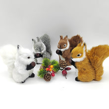 Load image into Gallery viewer, Simulation Mini Squatting Squirrel Model Cute Imitation Squirrel Ornaments Children Birthday Gifts Home Decoration Plush Figures Craft

