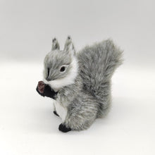 Load image into Gallery viewer, Simulation Mini Squatting Squirrel Model Cute Imitation Squirrel Ornaments Children Birthday Gifts Home Decoration Plush Figures Craft
