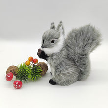 Load image into Gallery viewer, Simulation Mini Squatting Squirrel Model Cute Imitation Squirrel Ornaments Children Birthday Gifts Home Decoration Plush Figures Craft
