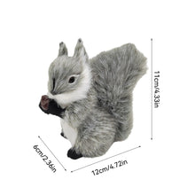 Load image into Gallery viewer, Simulation Mini Squatting Squirrel Model Cute Imitation Squirrel Ornaments Children Birthday Gifts Home Decoration Plush Figures Craft
