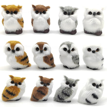 Load image into Gallery viewer, Simulation Owl Exquisite Ornament Cute Lovely Furry Home Decoration Ornament Adornment Simulation Plush Toys Action Figures Kids Gift
