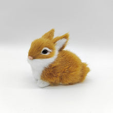 Load image into Gallery viewer, Simulation Rabbit Plush Toy Children Cognition Chicken Model Figurine Realistic Furry Animal Doll Chicken Easter Gift Kids

