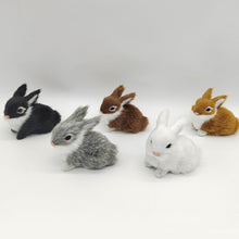 Load image into Gallery viewer, Simulation Rabbit Plush Toy Children Cognition Chicken Model Figurine Realistic Furry Animal Doll Chicken Easter Gift Kids
