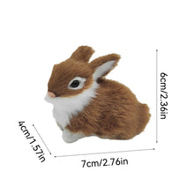 Load image into Gallery viewer, Simulation Rabbit Plush Toy Children Cognition Chicken Model Figurine Realistic Furry Animal Doll Chicken Easter Gift Kids
