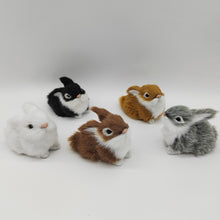 Load image into Gallery viewer, Simulation Rabbit Plush Toy Children Cognition Model Figurine Realistic Furry Animal Doll Chicken Easter Gift Kids
