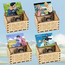 Load image into Gallery viewer, Anime Howl's Moving Castle Black Wooden Music Box Merry Go Round of Life Theme Fans Friends Mechanical Birthday Lovely Gifts
