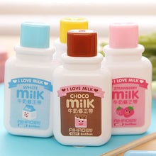 Load image into Gallery viewer, Milk Bottle Portable Correction Tape Kawaii White Out Corrector Promotional Gift Stationery Student Prize School Office Supply
