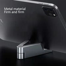Load image into Gallery viewer, Universal Mini Size Aluminum Portable Folding Desk Mount Holder Bracket Mobile Phone Cradle Foldable Stand for Cellphone

