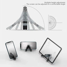 Load image into Gallery viewer, Universal Mini Size Aluminum Portable Folding Desk Mount Holder Bracket Mobile Phone Cradle Foldable Stand for Cellphone
