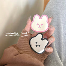 Load image into Gallery viewer, INS Cute Rabbit Mirror Phone Griptok Grip Tok Holder Ring Gift For iPhone Accessories Korean Lovely Foldable Phone Stand Holder
