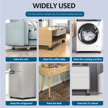 Load image into Gallery viewer, Washing Machine Anti Vibration Pads Lifting Rubber Feet Anti Slip Mute Furniture Leveler Universal Dampers Fixed Base
