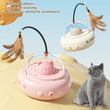 Load image into Gallery viewer, Electric Cat Interactive Toy Pet Toys With Feather Cat Teaser Wand Rechargeable Electric Sensing Pet Toys For Chasing Training
