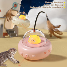 Load image into Gallery viewer, Electric Cat Interactive Toy Pet Toys With Feather Cat Teaser Wand Rechargeable Electric Sensing Pet Toys For Chasing Training
