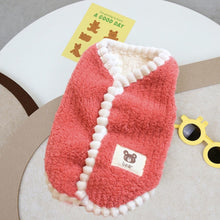 Load image into Gallery viewer, Autumn/Winter Fleece-Lined Dog Vest Warm Teddy Small Breed Cat Pet Clothing New Style Dog Coat Jacket
